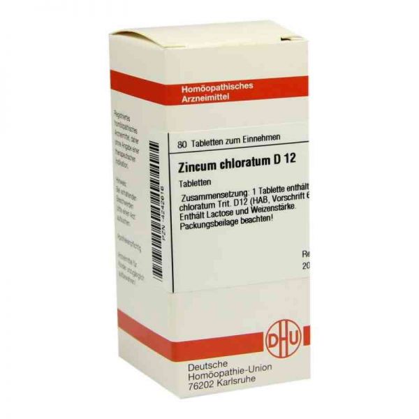 Zincum Chloratum D 12 Tabletten (80 stk)