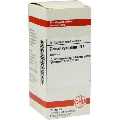 Zincum Cyanatum D 4 Tabletten (80 stk)