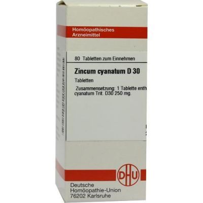 Zincum Cyanatum D 30 Tabletten (80 stk)