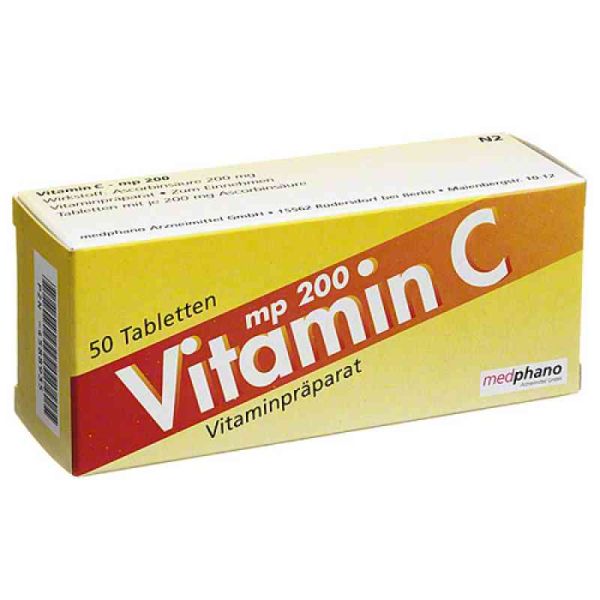 Vitamin C 200 mg Tabletten (50 stk)