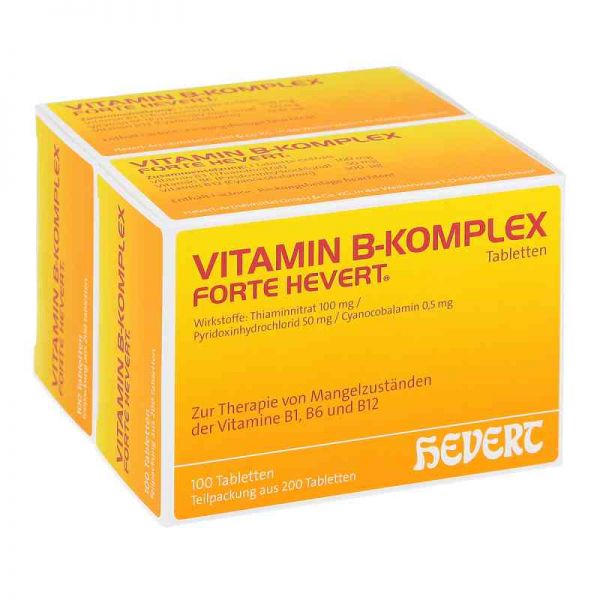 Vitamin B Komplex forte Hevert Tabletten (200 stk)