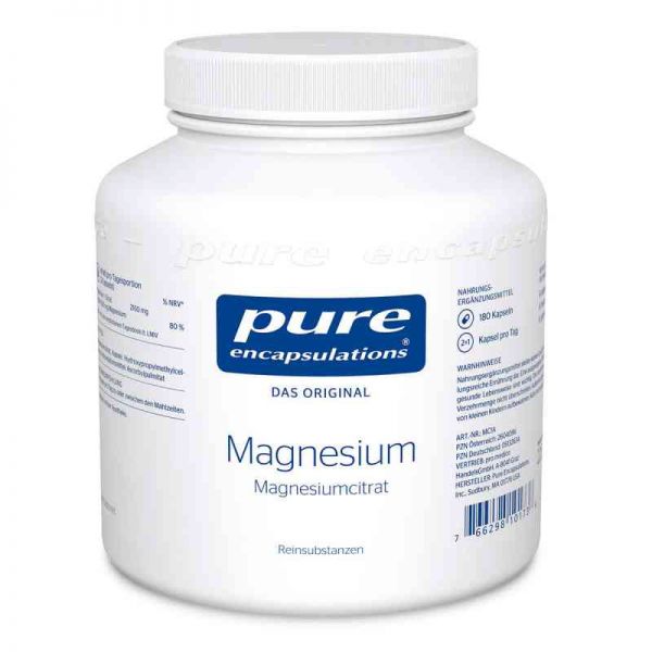 Pure Encapsulations Magnesium Magn.citrat Kapseln (180 stk)