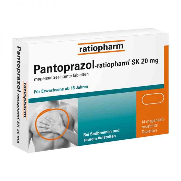 Pantoprazol-ratiopharm SK 20mg (14 stk)