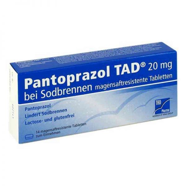 Pantoprazol TAD 20mg bei Sodbrennen (14 stk)