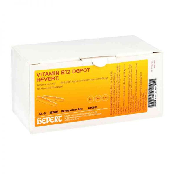 Vitamin B12 Depot Hevert Ampullen (50 stk)