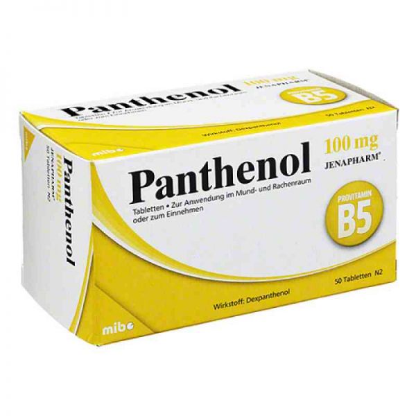 Panthenol 100 mg Jenapharm Tabletten (50 stk)