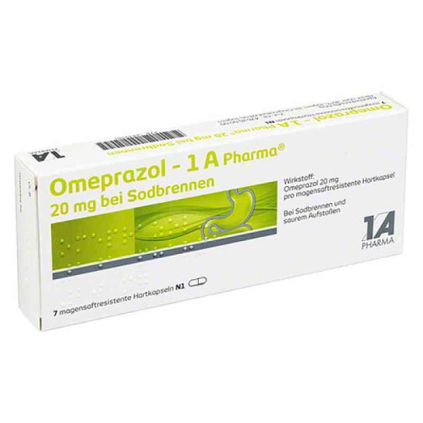 Omeprazol-1A Pharma 20mg bei Sodbrennen (7 stk)