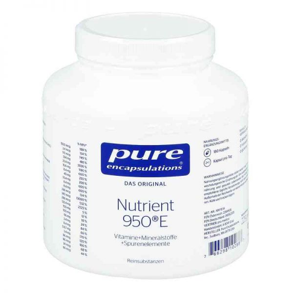 Pure Encapsulations Nutrient 950e Kapseln (180 stk)