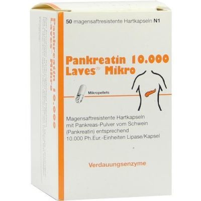 Pankreatin 10000 Laves Mikro (50 stk)