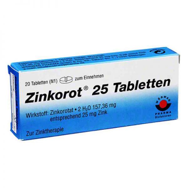 Zinkorot 25 (20 stk)