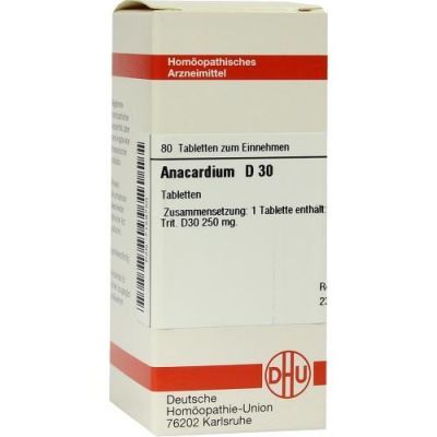 Anacardium D 30 Tabletten (80 stk)