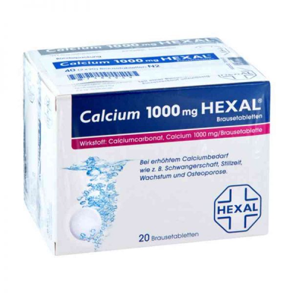 Calcium 1000mg HEXAL (40 stk)