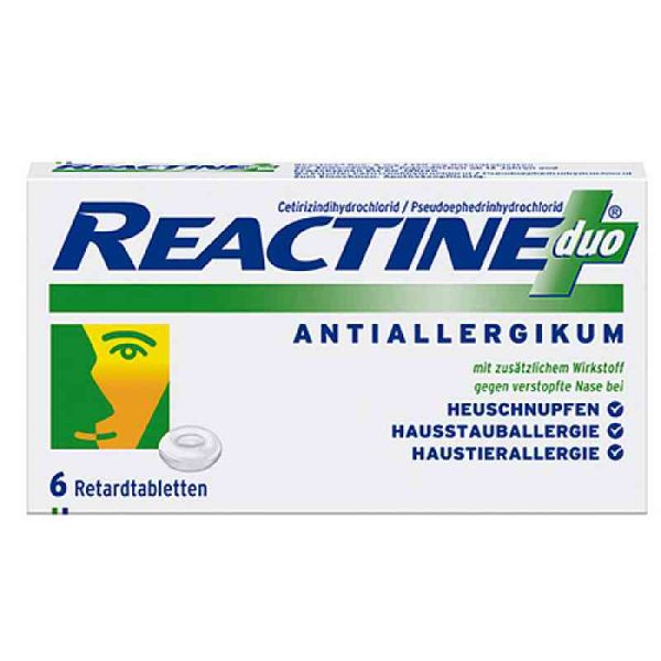 Reactine duo (6 stk)