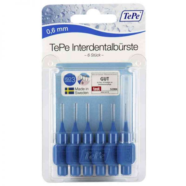 Tepe Interdentalbürste 0,6mm blau (6 stk)