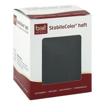 Bort Stabilocolor haft Binde 8cm schwarz (1 stk)