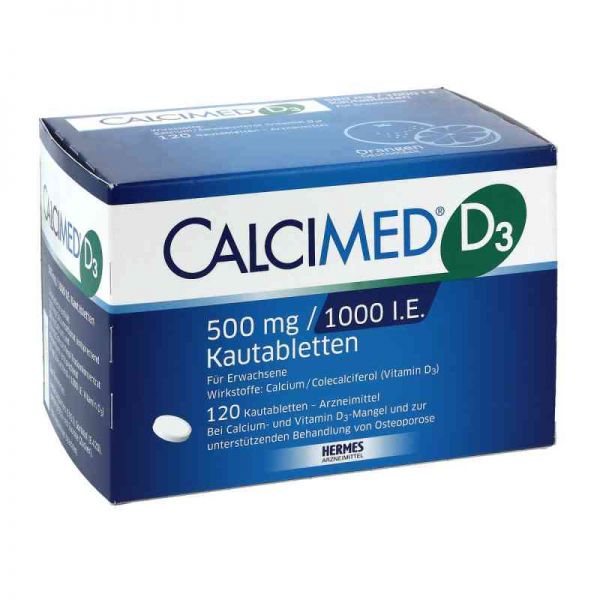 Calcimed D3 500mg/1000 I.E. (120 stk)