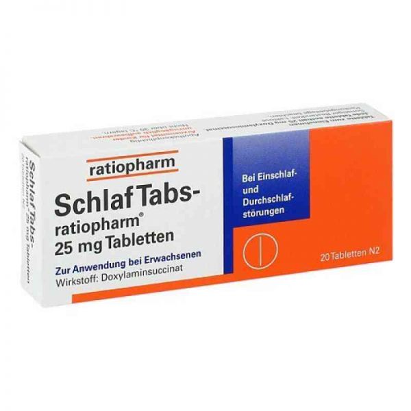 SchlafTabs-ratiopharm 25mg (20 stk)