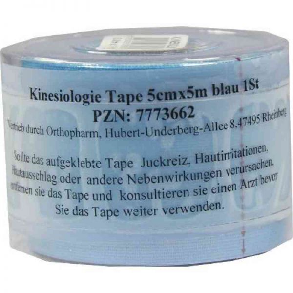 Kinesiologie Tape 5 cmx5 m blau (1 stk)