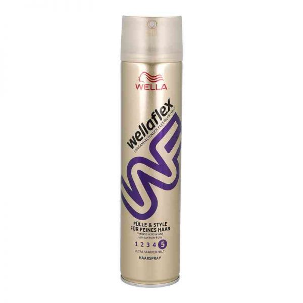 Wella Wellaflex Fülle & Style Haarspray für feines Haar Stufe 5 (250 ml)