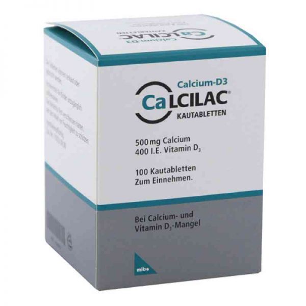 Calcilac 500mg/400 I.E. (100 stk)