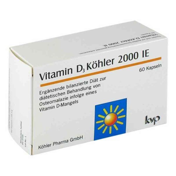 Vitamin D3 Köhler 2000 Ie Kapseln (60 stk)