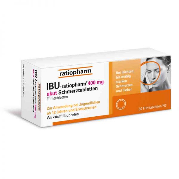 IBU-ratiopharm 400 akut Schmerztabletten (50 stk)