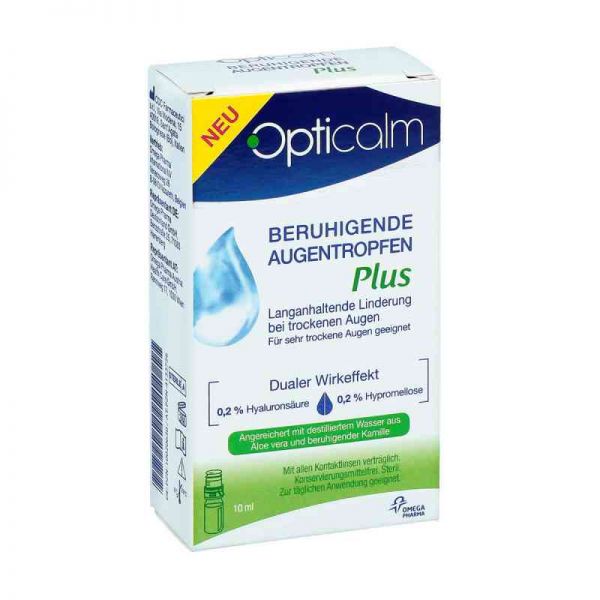 Opticalm beruhigende Augentropfen Plus (10 ml)