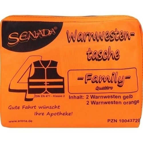 Senada Warnweste orange Family Tasche, 1 ST