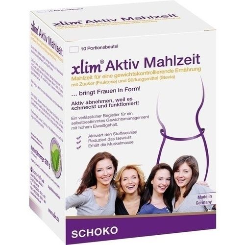 XLIM Aktiv Mahlzeit Schoko Pulver, 10X20 G