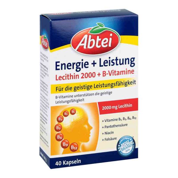 Abtei Lecithin 2000 Plus B-vitamine Kapseln (40 stk)
