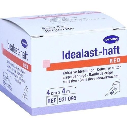 Idealast-haft color Binde 4cmx4m rot, 1 ST