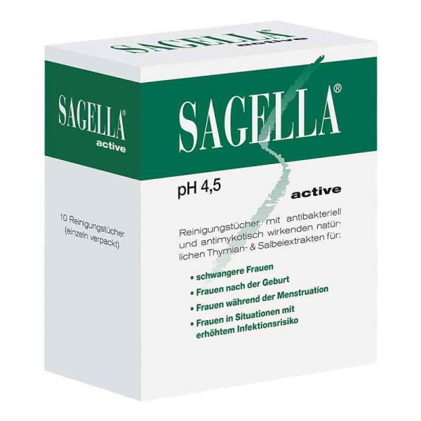 Sagella active Reinigungstücher (10 stk)