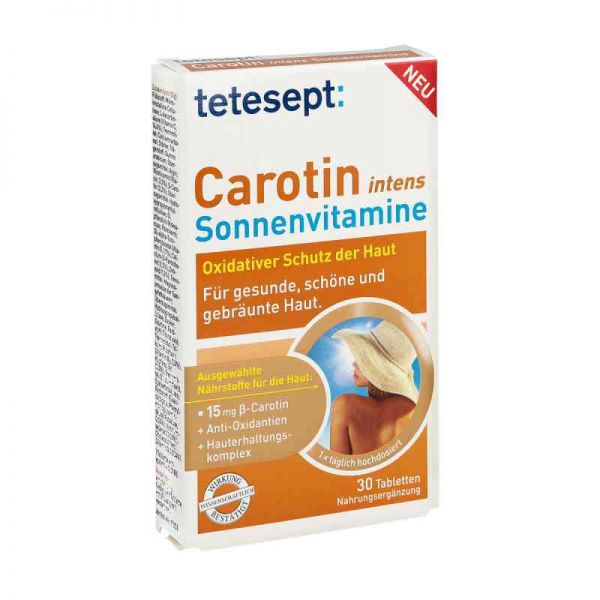 Tetesept Carotin intens Sonnenvitamine Filmtabletten (30 stk)