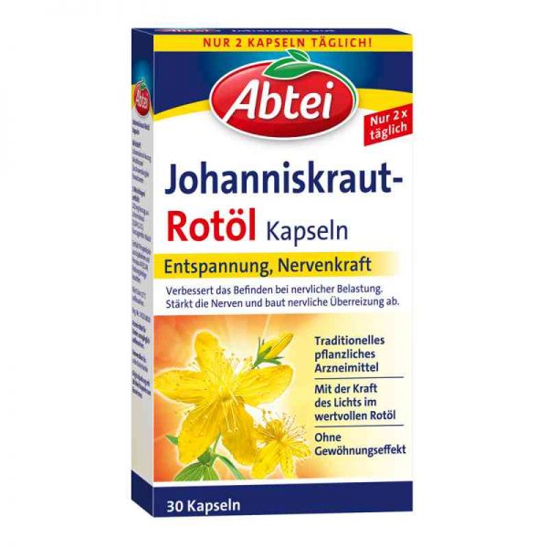 Abtei Johanniskraut Rotöl Kapseln (30 stk)