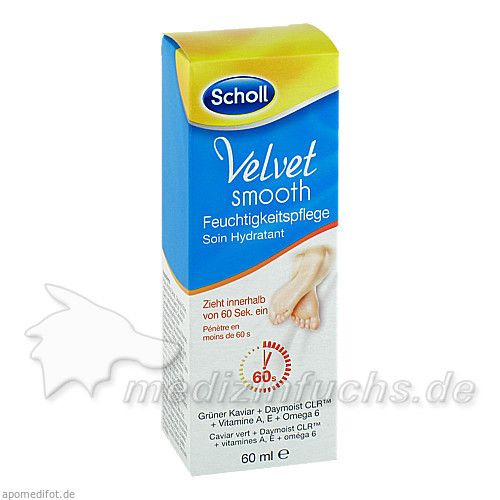 SCHOLL Velvet smooth Feuchtigkeitspflege Creme, 60 ML