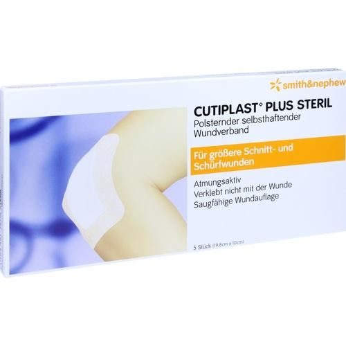 CUTIPLAST 10x19.8 cm plus steril Verband, 5 ST