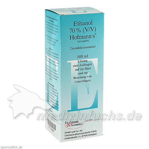 Ethanol 70% (V/V) Hofmann's, 500 ML