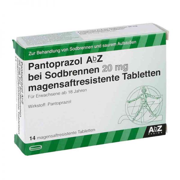 Pantoprazol AbZ bei Sodbrennen 20mg (14 stk)