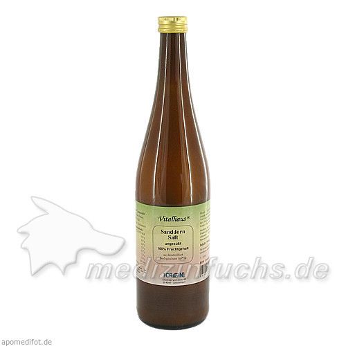 Sanddorn Saft pur kbA Vitalhaus, 750 ML