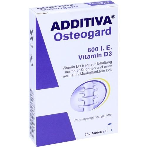 ADDITIVA OSTEOGARD 800 I.E. Vitamin D3, 200 ST