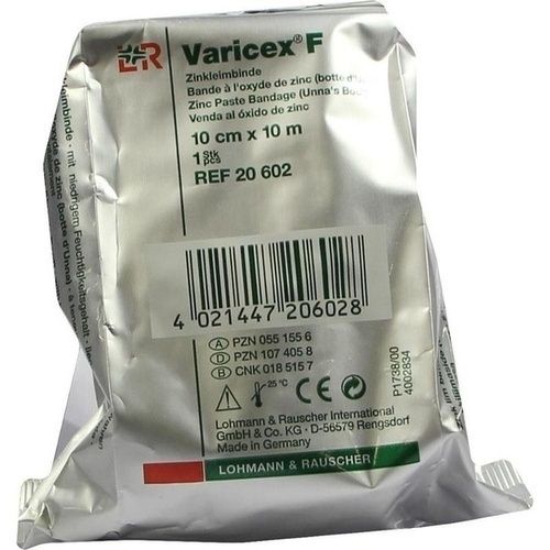 VARICEX F Zinkleimbinde 10 cmx10 m, 1 ST