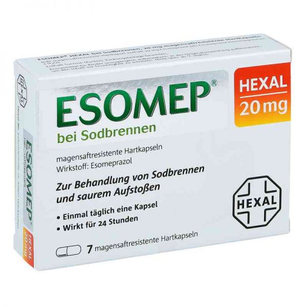 ESOMEP HEXAL bei Sodbrennen 20mg (7 stk)