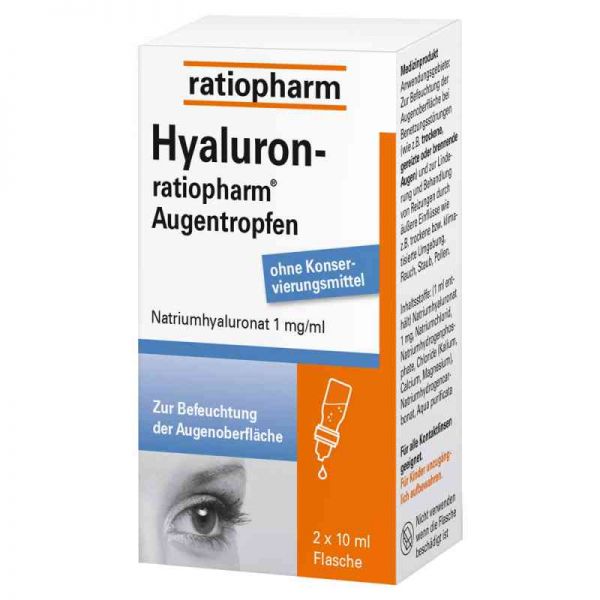 Hyaluron Ratiopharm Augentropfen (2X10 ml)