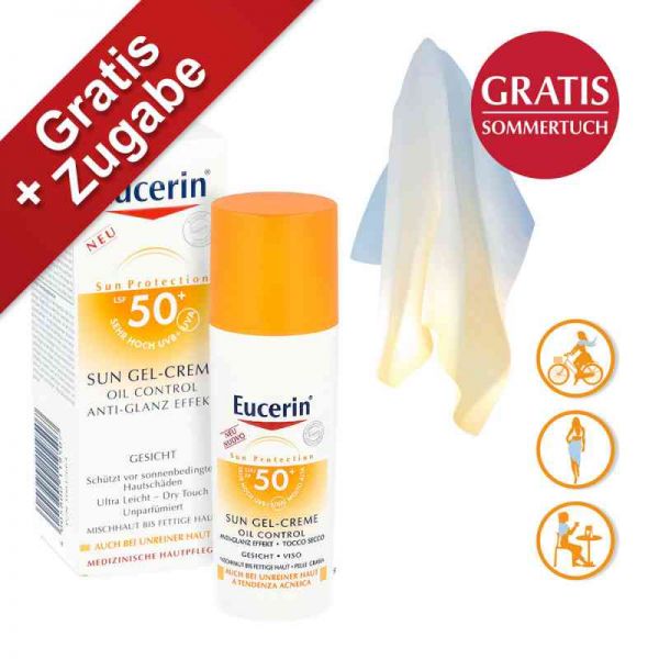 Eucerin Sun Gel-creme Oil Contr.anti-gl.eff.lsf50+ (50 ml)