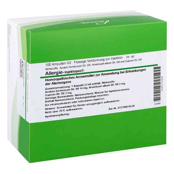 Allergie-injektopas Injektionslösung Ampullen (100X2 ml)