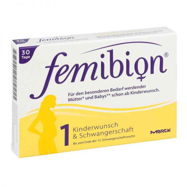 Femibion Schwangerschaft 1 D3+800 [my]g Folat Tabl (30 stk)