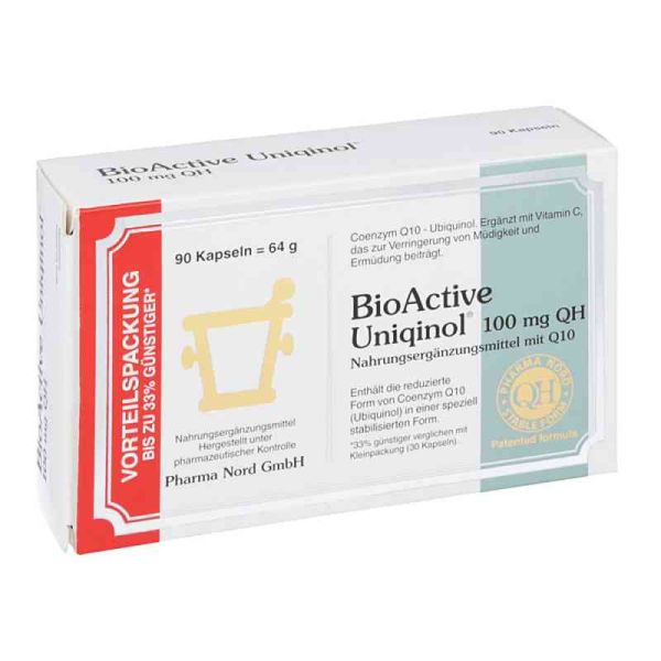 Bio Active Uniqinol 100 mg Qh Kapseln (90 stk)