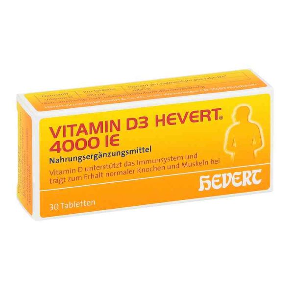 Vitamin D3 Hevert 4.000 I.e. Tabletten (30 stk)