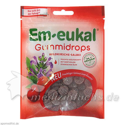 Em-eukal Gummidrops Wildkirsche-Salbei zh., 90 G