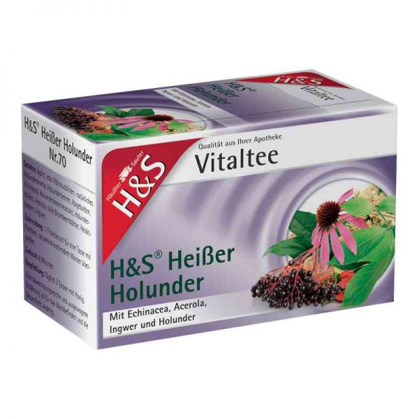 H&s Heisser Holunder Vitaltee Filterbeutel (20 stk)